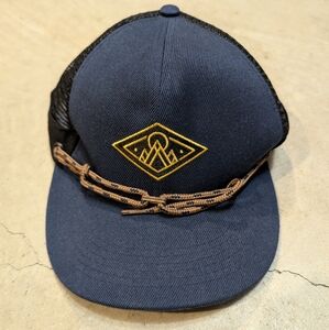 Findlay Trucker Hat Men's Snapback Hat Navy Rope